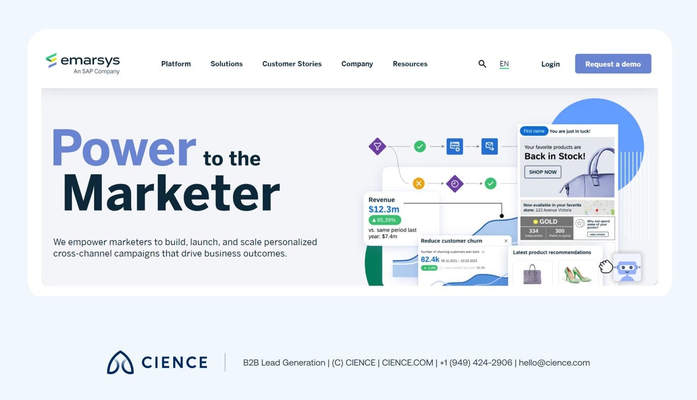 Segment CDP data pipeline showing event tracking, data centralization, and audience management tools for omnichannel customer engagement