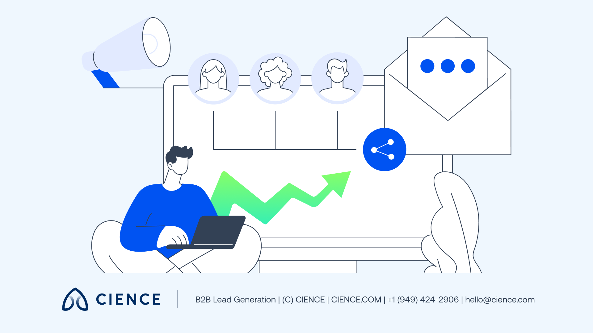 Stakeholder mapping diagram for account-based selling showing decision-maker identification across enterprise accounts