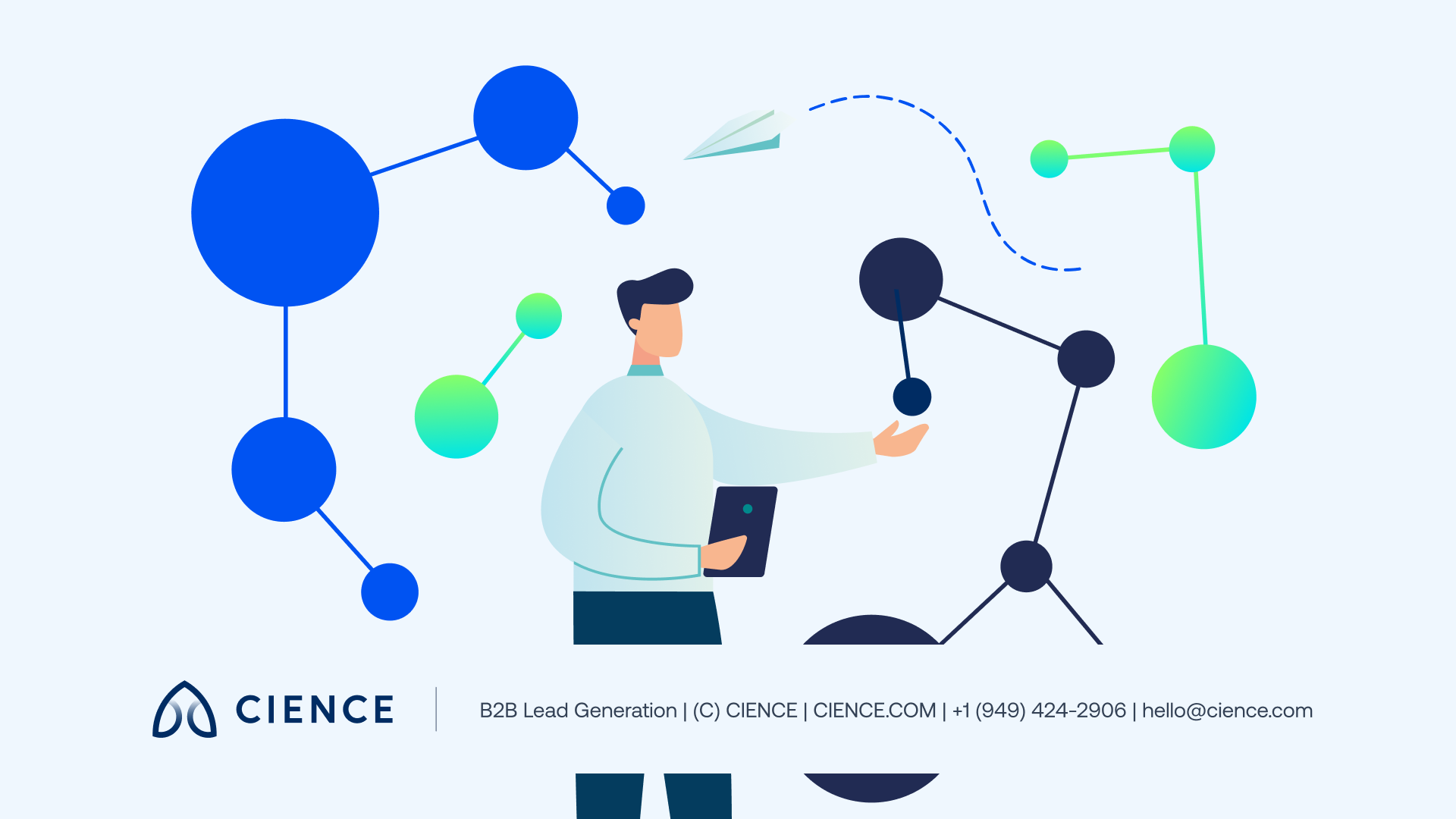 B2B buying center diagram showing multiple stakeholder roles involved in a purchase decision