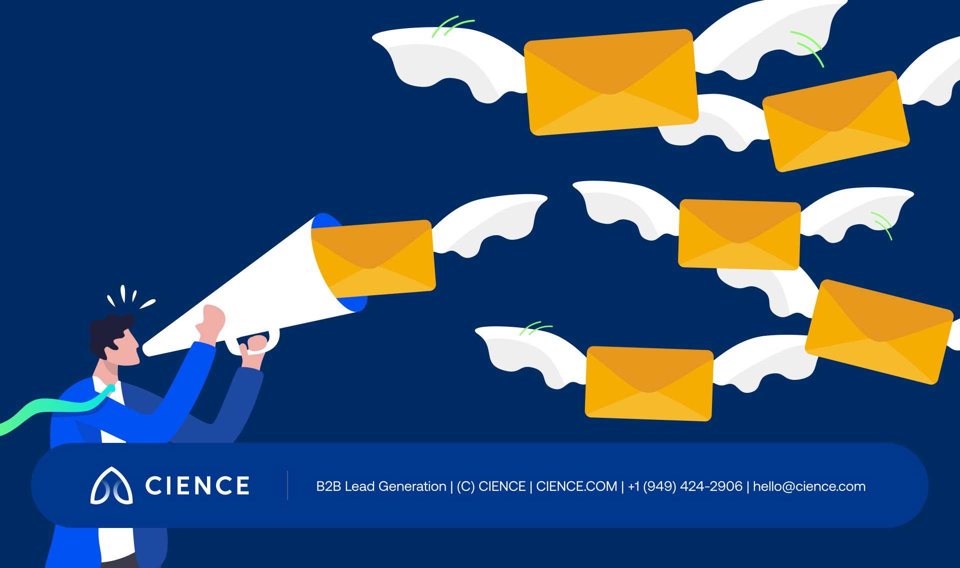 Pipeline growth dashboard showing direct mail leads converting through a multi-channel sequence