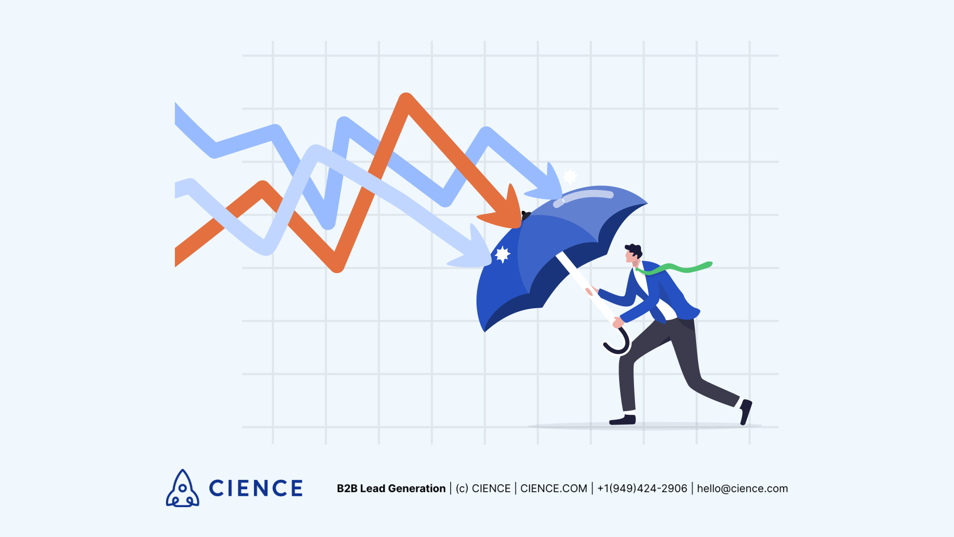 B2B sales team establishing credibility, reliability, and trust during economic recession