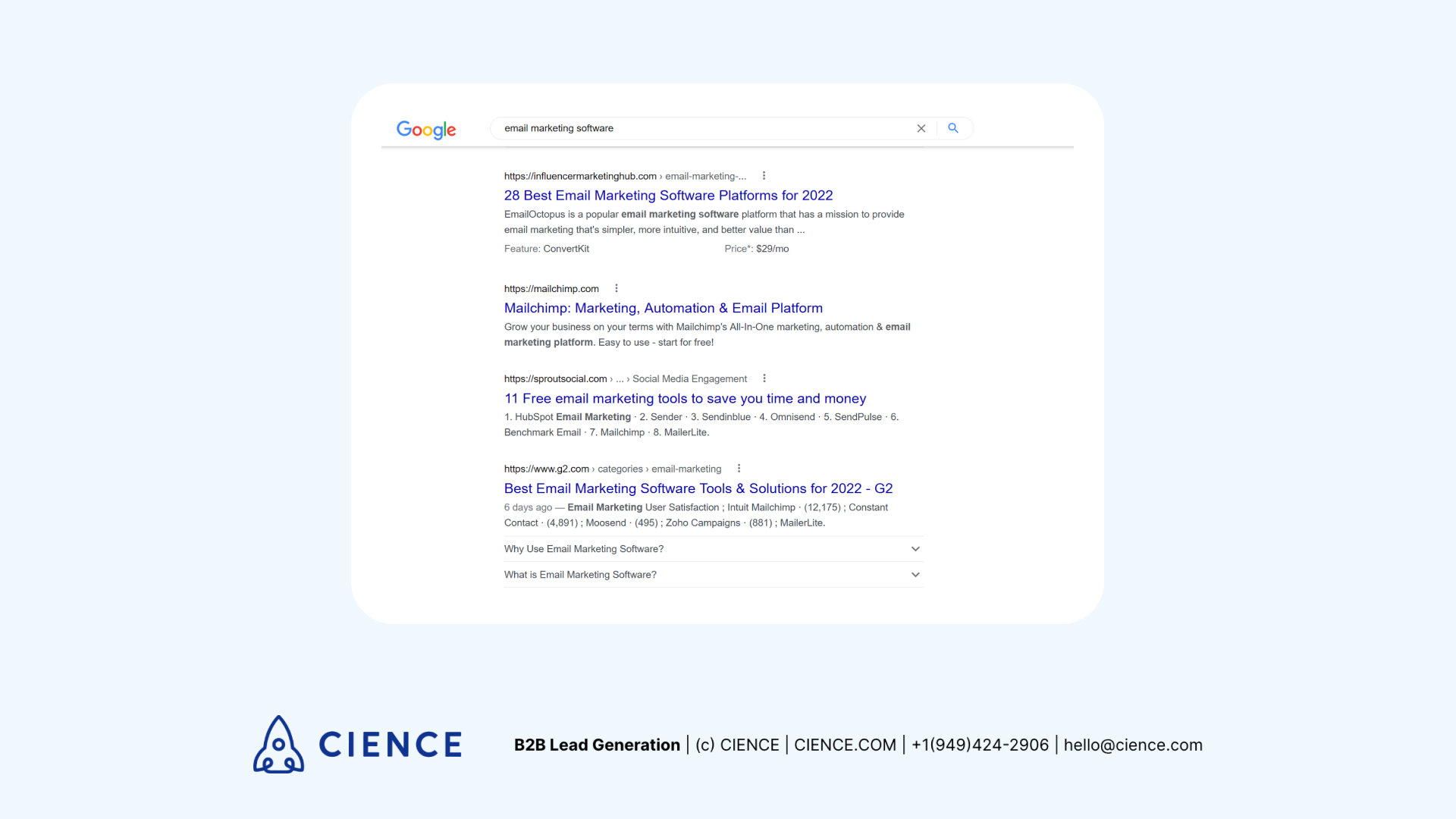 Commercial intent example