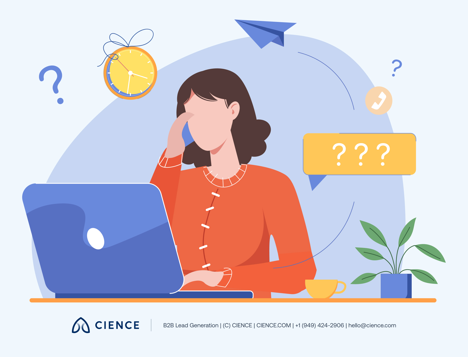 A sales rep reviewing a discovery call framework before a prospect meeting