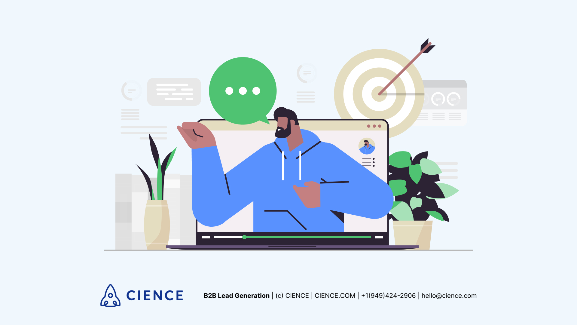 YouTube video editor reviewing thumbnail and title options to maximize B2B click-through rate